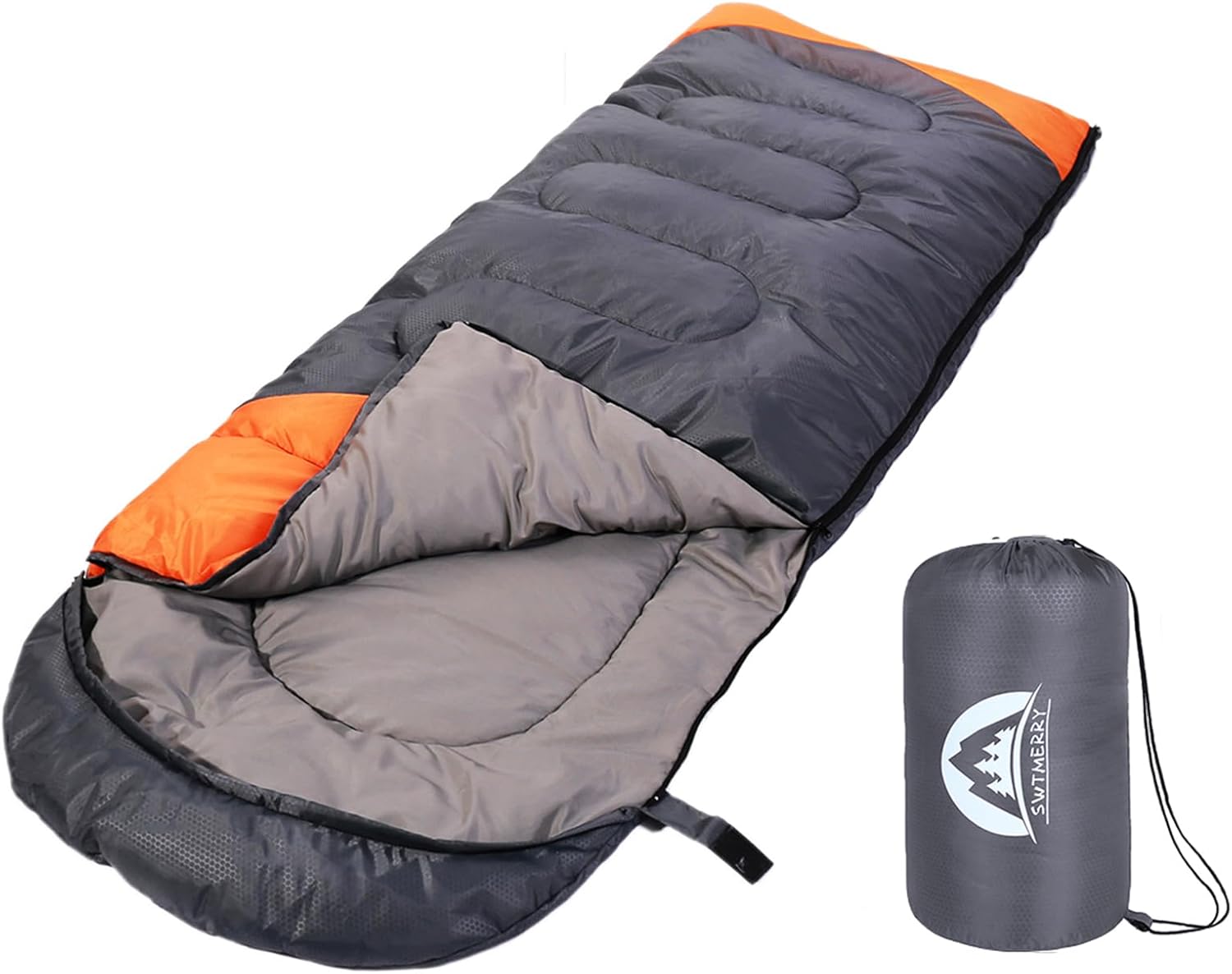 SWTMERRY 3-4 season sleeping bag in packaging with compression sack