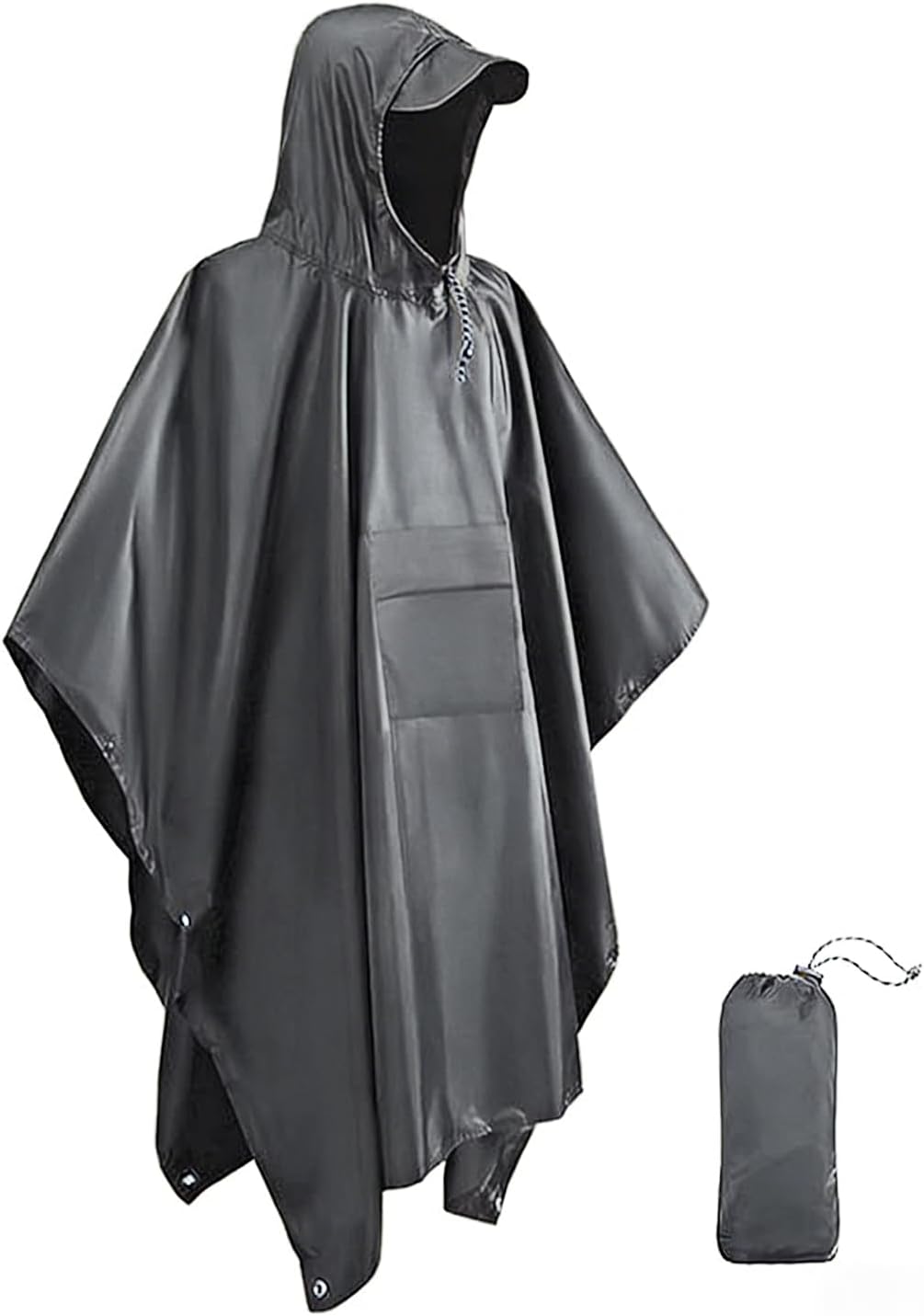 Victoper Waterproof Poncho Adult, a reusable lightweight rain poncho for hiking, camping and cycling