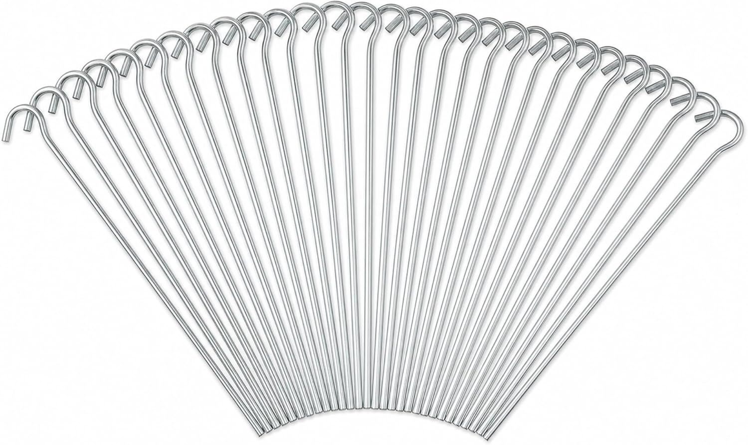 KEPLIN tent pegs photographed at an angle showing length and finish