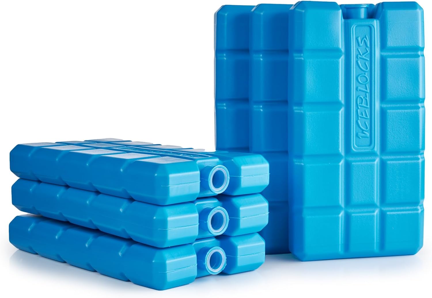 Galvog ice packs stacked neatly showing slim storage profile