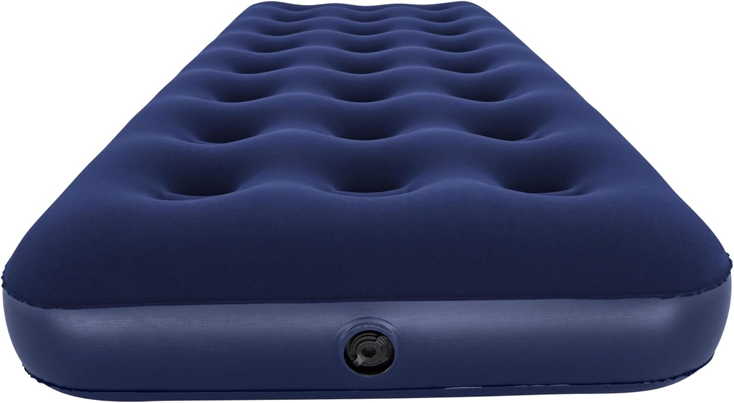 Top-down view of the Bestway single air bed showing the quilted wave pattern sleep surface