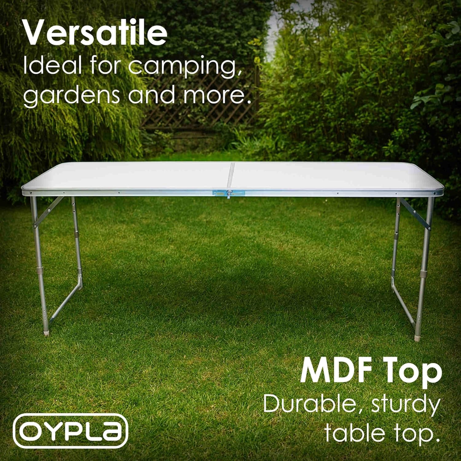 Oypla folding table in shipping packaging