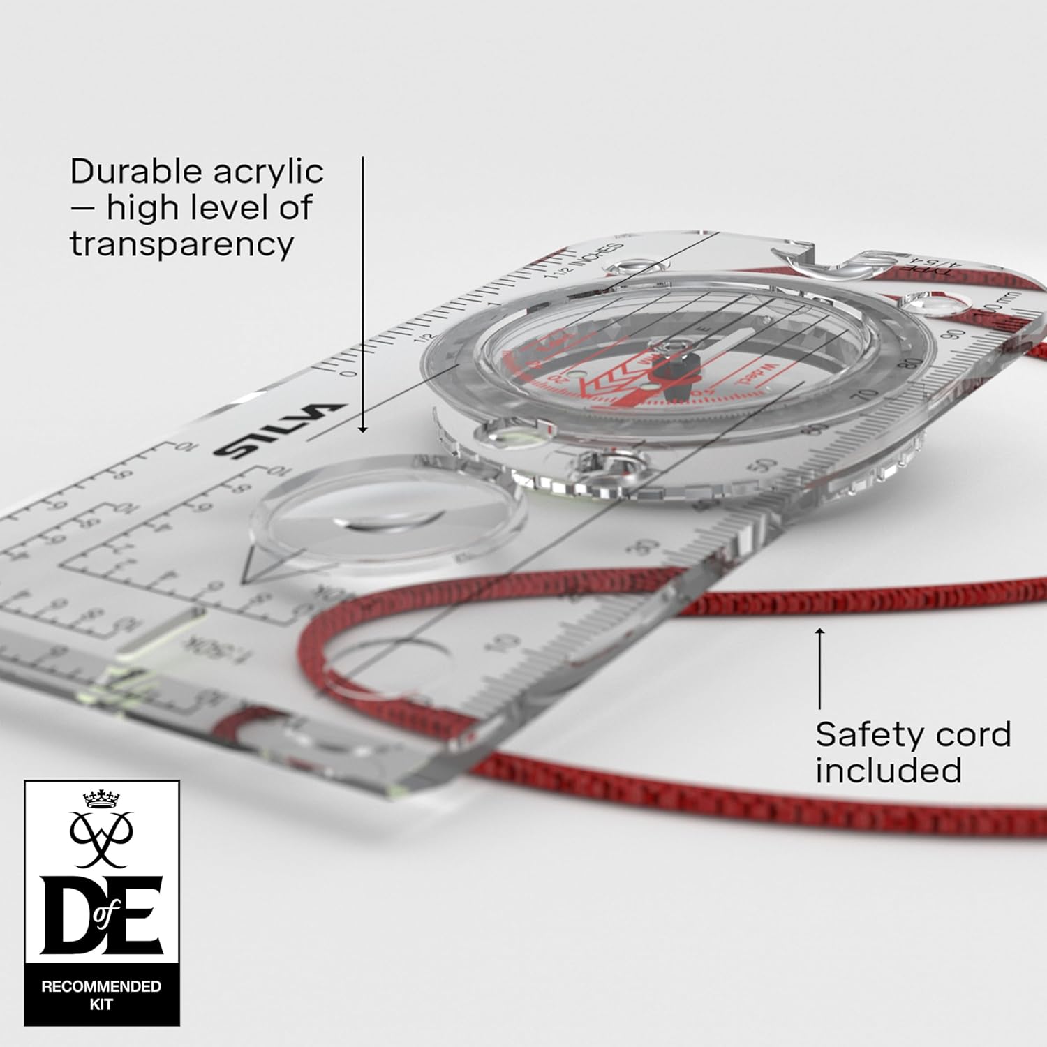 Silva Expedition 4 compass with its detachable lanyard and packaging as delivered