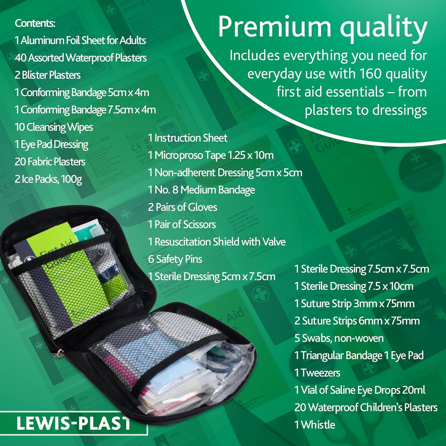 First aid kit in use context on a camping trip