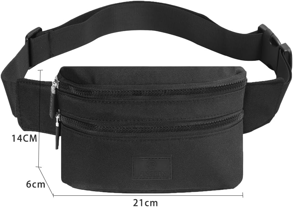 The bum bag worn cross-body in an everyday outdoor setting