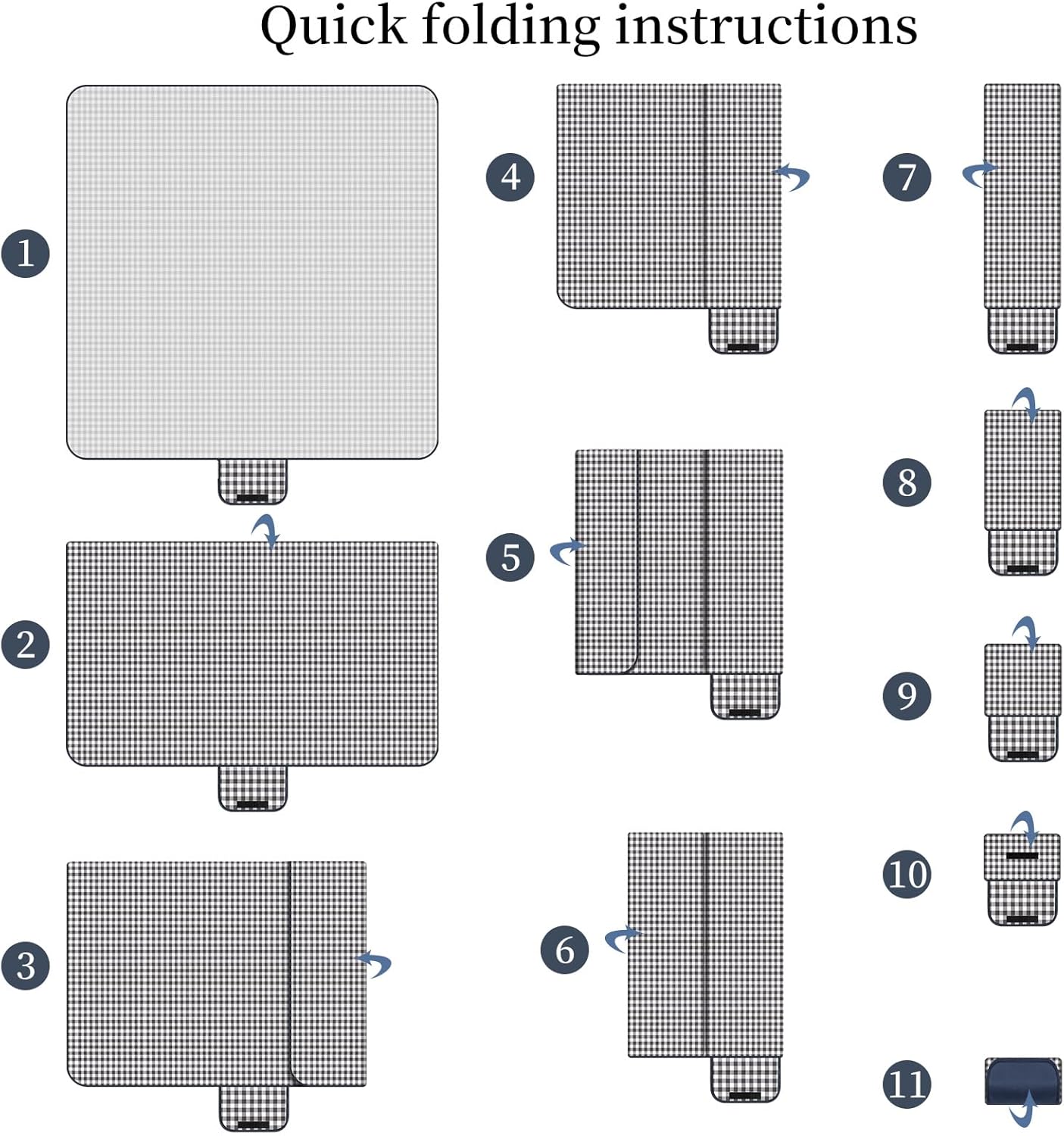 GUSUWU large picnic blanket in use outdoors with room for a family