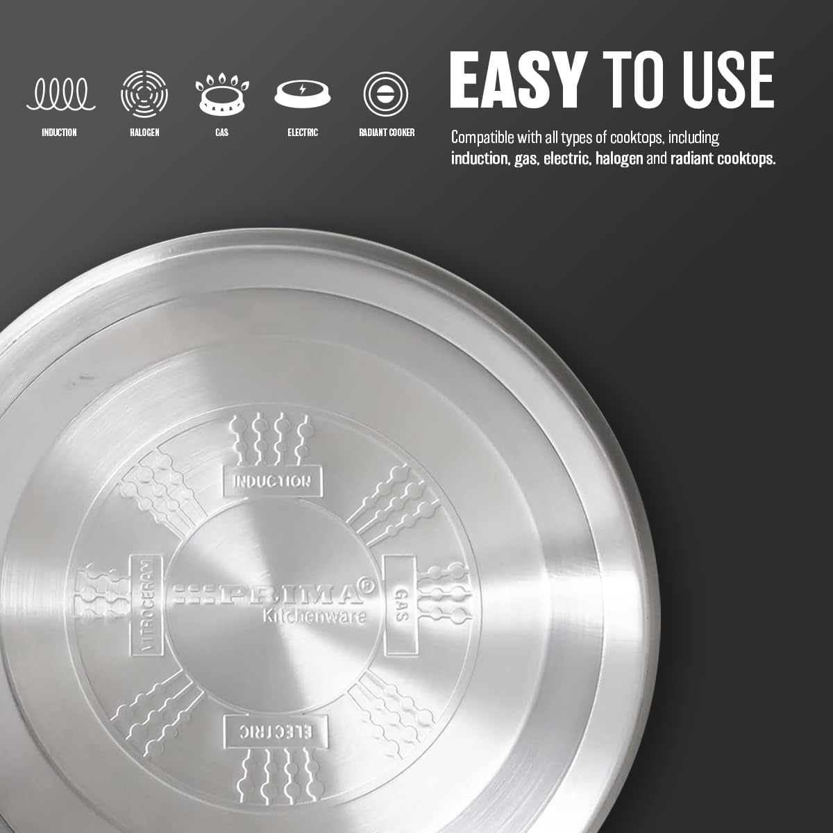 Underside of the kettle showing the stamped compatibility ring for induction, gas, electric and vitroceram hobs